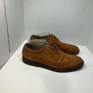 Polo by Ralph Lauren Men's Tan Wingtip Derby Dress Shoes